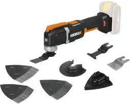 Hornbach WORX Accu multitool Sonicrafter WX696.9 (zonder accu) aanbieding