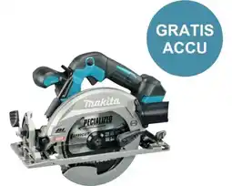 Hornbach MAKITA Accu cirkelzaag XGT HS012GZ **gratis accu** aanbieding