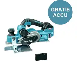 Hornbach MAKITA Accu schaaf XGT KP001GZ **gratis accu** aanbieding