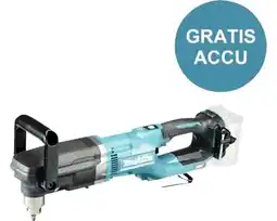 Hornbach MAKITA Haakse accuboormachine XGT DA001GZ **gratis accu** aanbieding