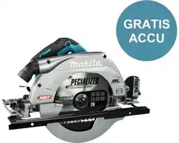 Hornbach MAKITA Accu handcirkelzaag XGT HS011GZ **gratis accu** aanbieding