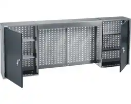 Hornbach KÜPPER Hangkast 160x60x20 cm antraciet-grijs (2 deuren, 4 planken) aanbieding