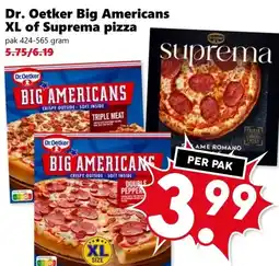 CoopCompact Dr. Oetker Big Americans XL of Suprema pizza aanbieding