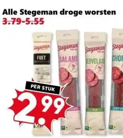 CoopCompact Alle Stegeman droge worsten aanbieding