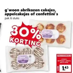 CoopCompact g'woon abrikozen cakejes, appelcakejes of confettini's aanbieding