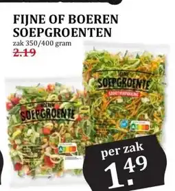 CoopCompact FIJNE OF BOEREN SOEPGROENTEN aanbieding
