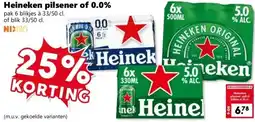 CoopCompact Heineken pilsener of 0.0% aanbieding