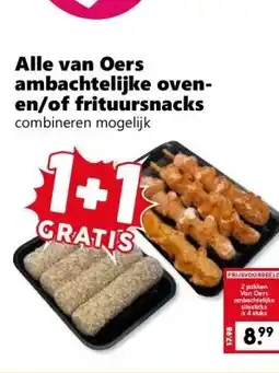 Coop Alle van Oers ambachtelijke oven- en/of frituursnacks aanbieding