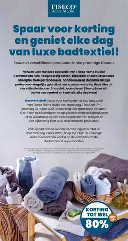 Coop Spaar voor korting en geniet elke dag van luxe badtextiel aanbieding