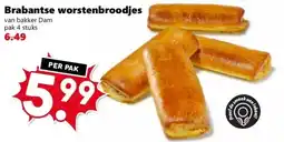 Coop Brabantse worstenbroodjes aanbieding