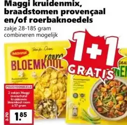 Coop Maggi kruidenmix, braadstomen provençaal en/of roerbaknoedels zakje aanbieding