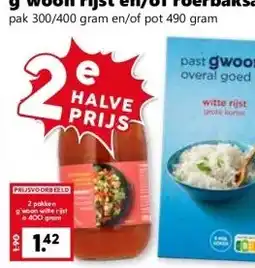 Coop g'woon rijst en/of roerbaksaus aanbieding