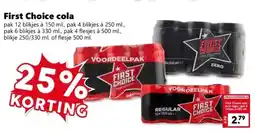 Coop First Choice cola aanbieding