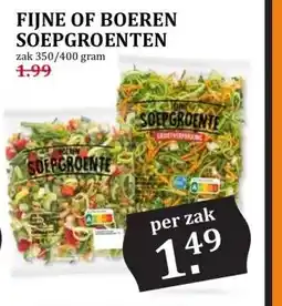 Coop FIJNE OF BOEREN SOEPGROENTEN aanbieding