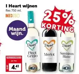 Coop I Heart wijnen aanbieding
