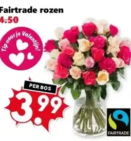 Coop Fairtrade rozen aanbieding
