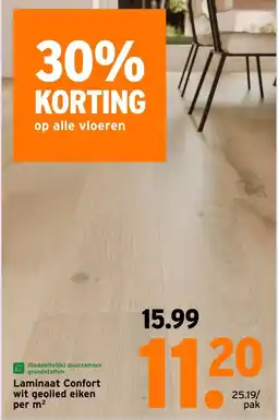 GAMMA Laminaat Confort wit geolied eiken aanbieding