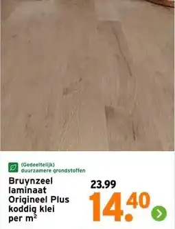 GAMMA Bruynzeel laminaat Origineel Plus koddig klei aanbieding