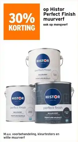 GAMMA op Histor Perfect Finish muurverf ook op mengverf aanbieding