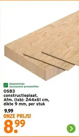 GAMMA OSB3 constructieplaat, aanbieding