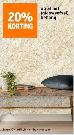 GAMMA op al het (glasweefsel) behang aanbieding
