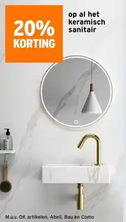 GAMMA op al het keramisch sanitair aanbieding