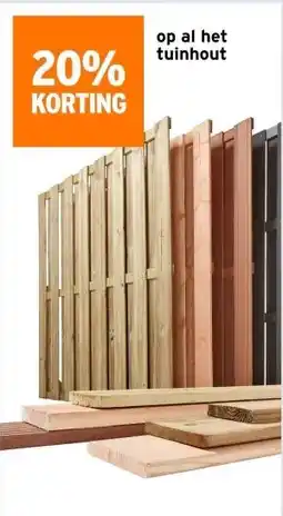 GAMMA op al het tuinhout aanbieding