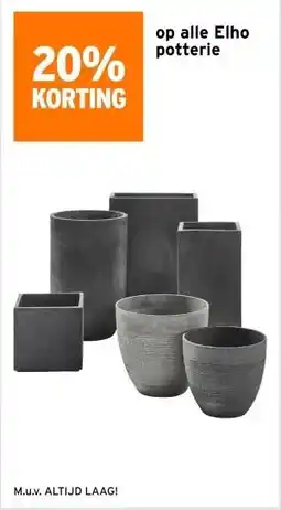 GAMMA op alle Elho potterie aanbieding