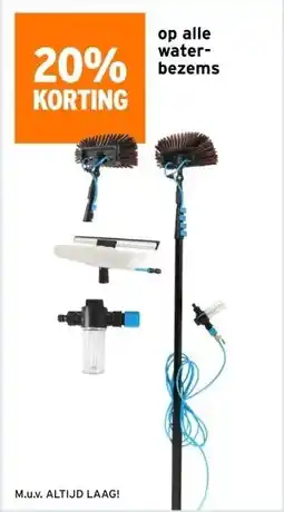 GAMMA op alle water- bezems aanbieding