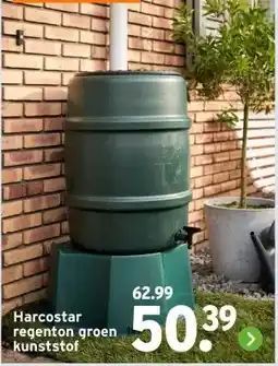 GAMMA Harcostar regenton groen kunststof aanbieding