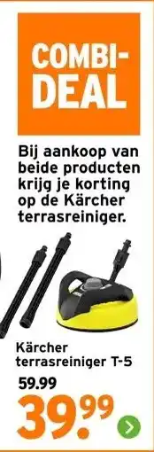 GAMMA Kärcher terrasreiniger T-5 aanbieding