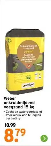 GAMMA Weber onkruidmijdend voegzand 15 kg aanbieding