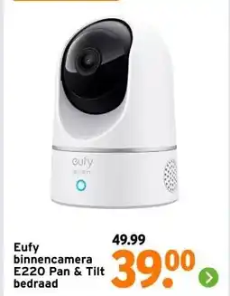 GAMMA Eufy binnencamera E220 Pan & Tilt bedraad aanbieding