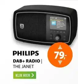 Expert Philips The Janet - TAV2000DB/00 Zwart aanbieding