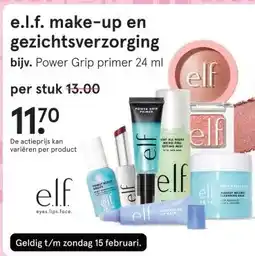Etos e.l.f. make-up en gezichtsverzorging aanbieding
