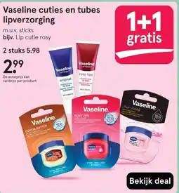 Etos Vaseline cuties en tubes lipverzorging aanbieding