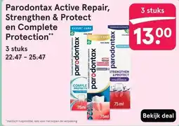 Etos Parodontax Active Repair, Strengthen & Protect en Complete Protection aanbieding