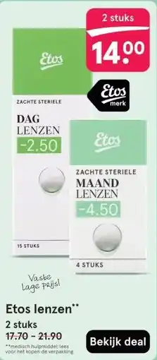 Etos Etos lenzen aanbieding