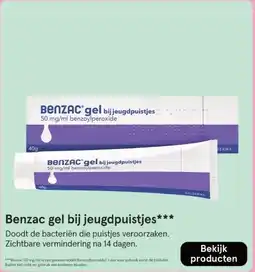 Etos Benzac gel bij jeugdpuistjes aanbieding