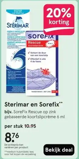 Etos Sterimar en Sorefix aanbieding