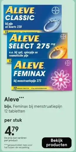 Etos Aleve aanbieding