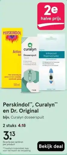 Etos Perskindol, Curalyn en Dr. Original aanbieding