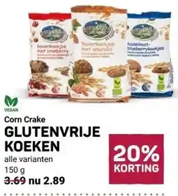 Ekoplaza Corn Crake GLUTENVRIJE KOEKEN aanbieding