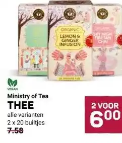 Ekoplaza VEGAN Ministry of Tea THEE aanbieding