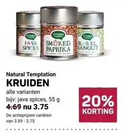 Ekoplaza Natural Temptation KRUIDEN aanbieding