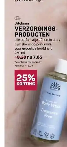 Ekoplaza Urtekram VERZORGINGS- PRODUCTEN aanbieding