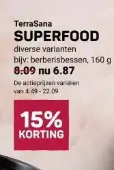 Ekoplaza TerraSana SUPERFOOD aanbieding