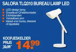 Correct SALORA TLQ310 BUREAU LAMP LED aanbieding
