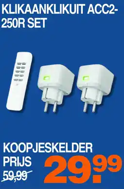 Correct KLIKAANKLIKUIT ACC 250R SET aanbieding