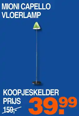 Correct MIONI CAPELLO VLOERLAMP aanbieding